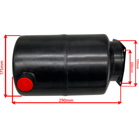 ZBIORNIK OLEJU 6L AGREGAT HYDRAULICZNY METALOWY